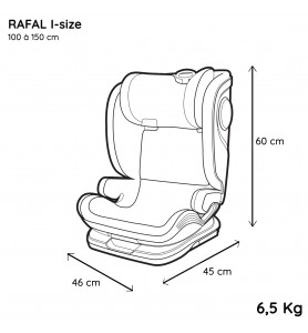 Siège auto RAFAL ISOFIX...